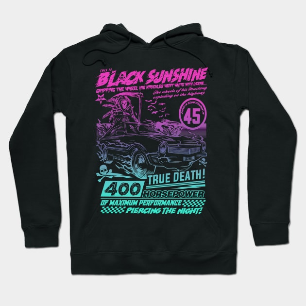 "BLACK SUNSHINE" MIAMI Hoodie by joeyjamesartworx